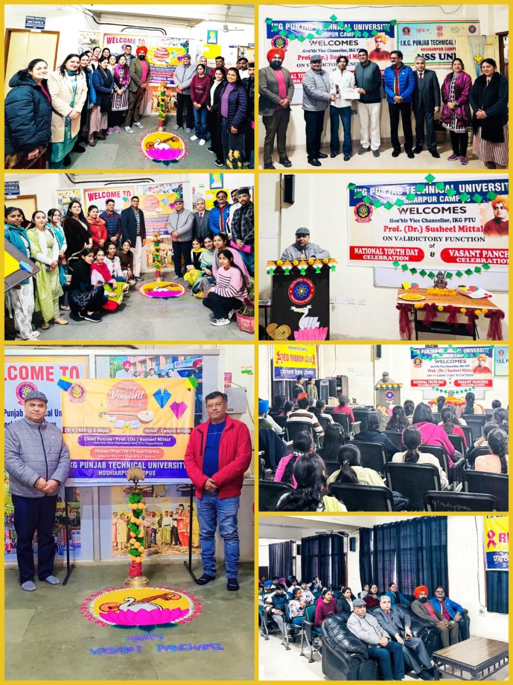 Vasant Panchami was celebrated with enthusiasm at IK Gujral Punjab Technical University Hoshiarpur campus